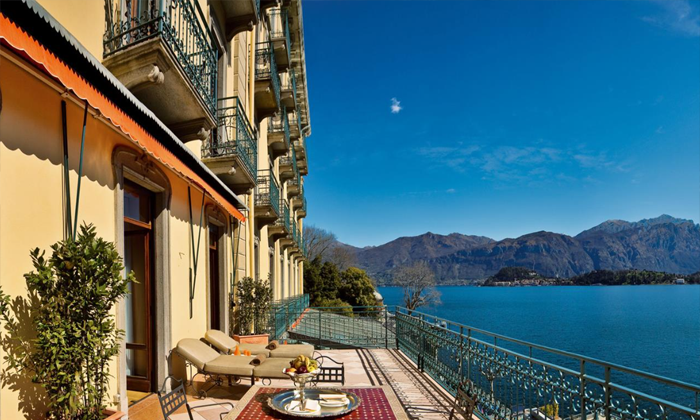 grand hotel tremezzo lake como dengan pemandangan danau