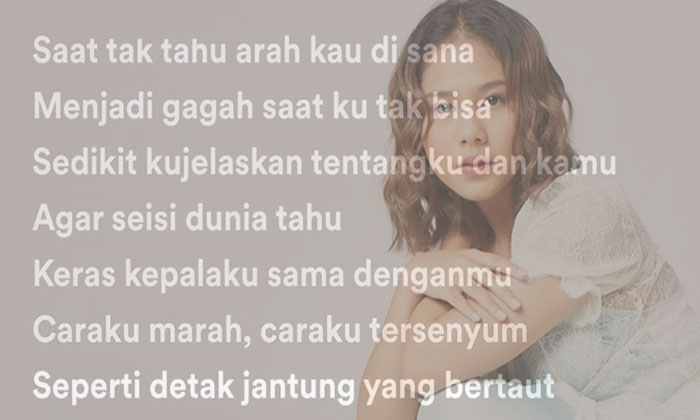 lirik lagu bertaut nadin amizah